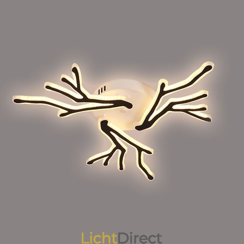 Plafondlamp van acryl met verzonken montage