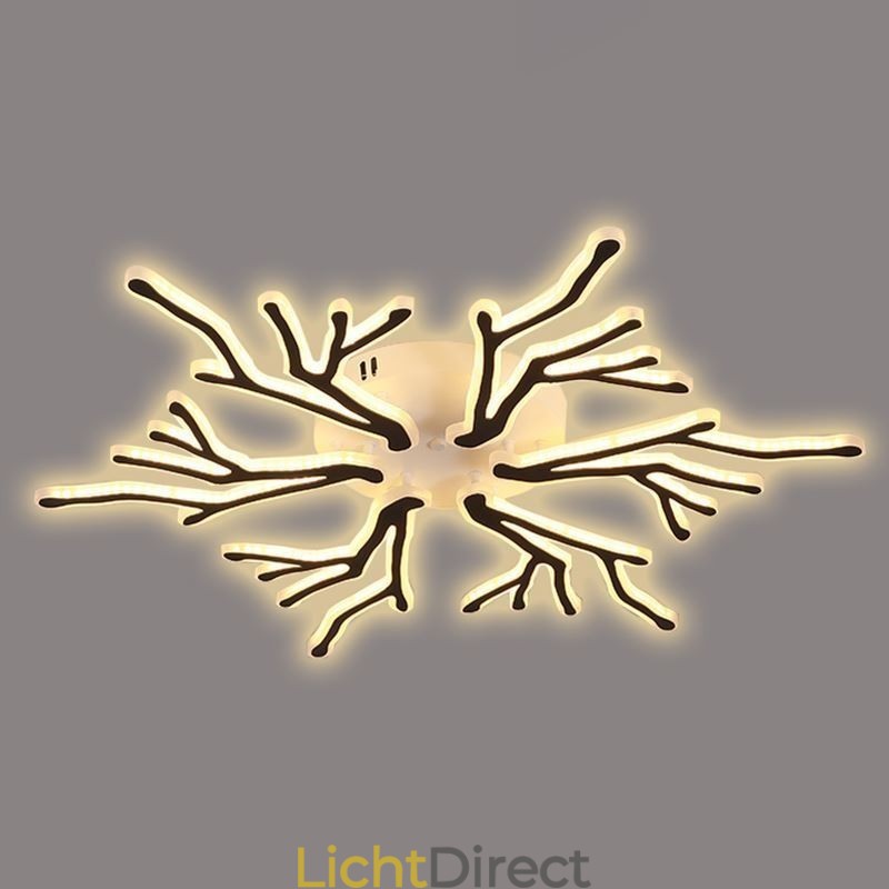 Plafondlamp van acryl met verzonken montage