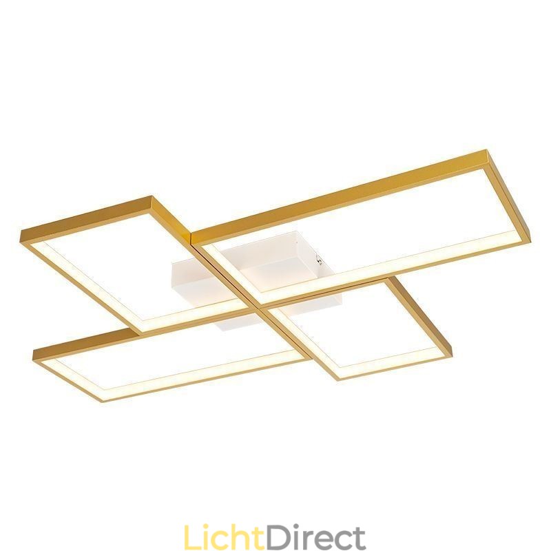 Plafondlamp met mozaïek geometrische vierkante vorm