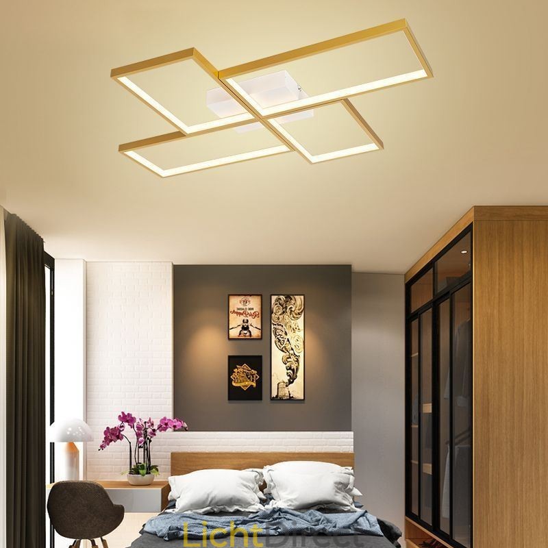 Plafondlamp met mozaïek geometrische vierkante vorm