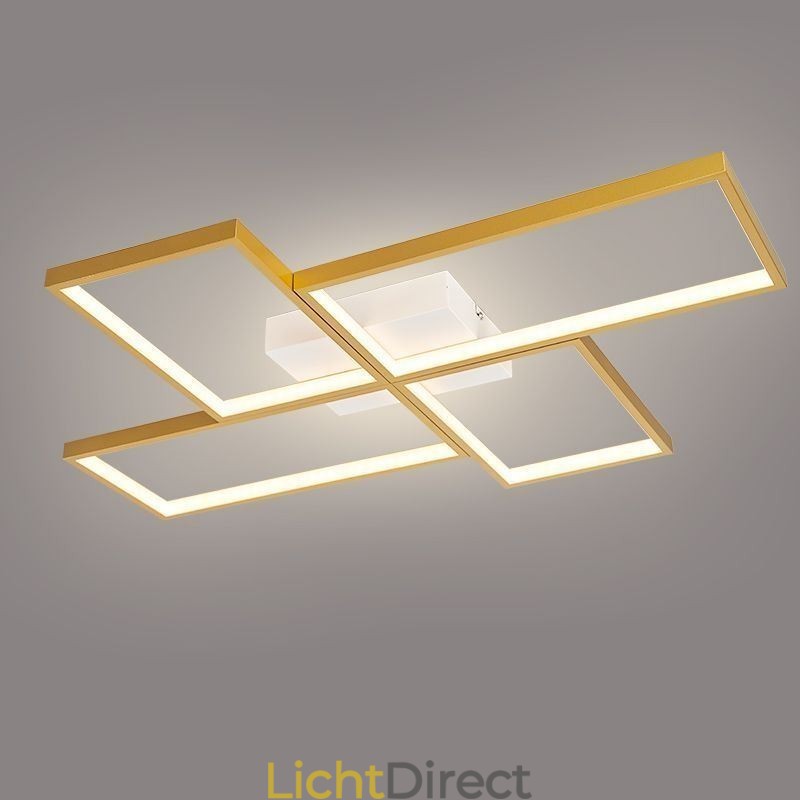 Plafondlamp met mozaïek geometrische vierkante vorm
