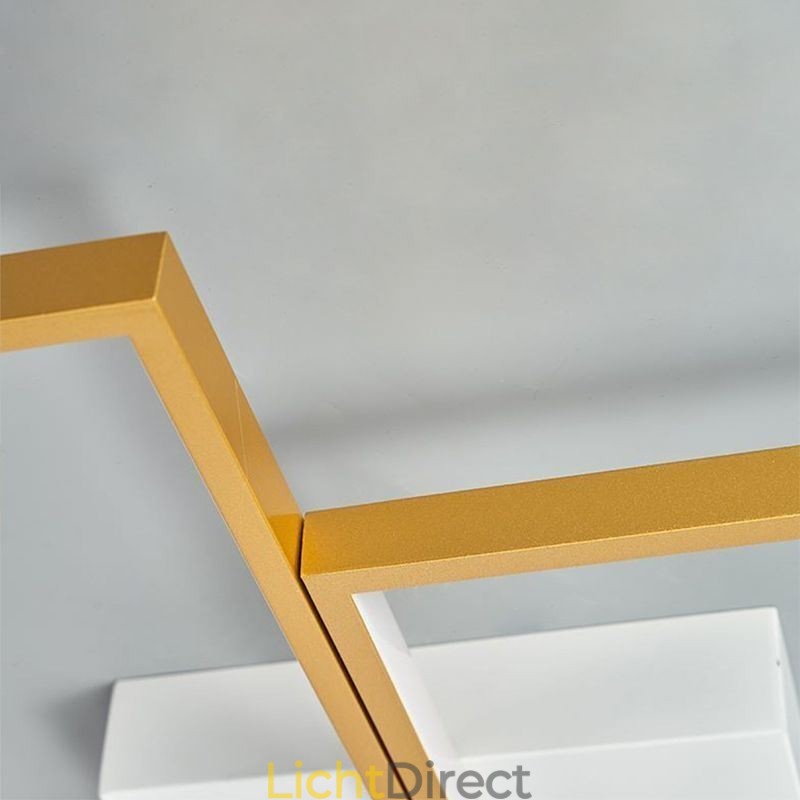 Plafondlamp met mozaïek geometrische vierkante vorm