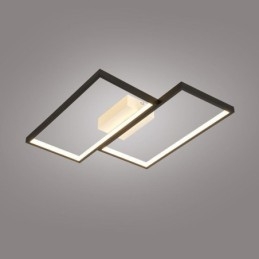 Plafondlamp in de vorm van een vierkant mozaïek met geometrische vormen