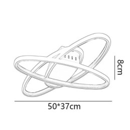 Minimalistische plafondlamp met plafondmontage in de vorm van een planeet