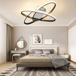 Minimalistische plafondlamp met plafondmontage in de vorm van een planeet
