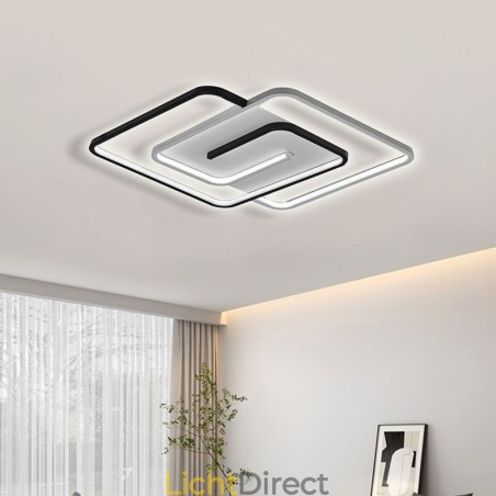 Inbouw plafondlamp van acryl met vierkante vorm