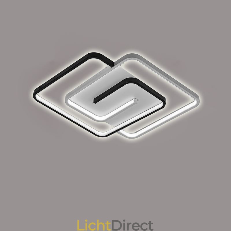 Inbouw plafondlamp van acryl met vierkante vorm