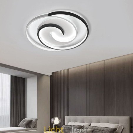 Plafondlamp van acryl met ronde vorm, voor vlakke montage Plafondlamp van acryl met ronde vorm, voor vlakke montage