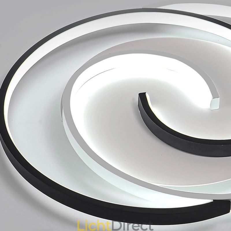 Plafondlamp van acryl met ronde vorm, voor vlakke montage