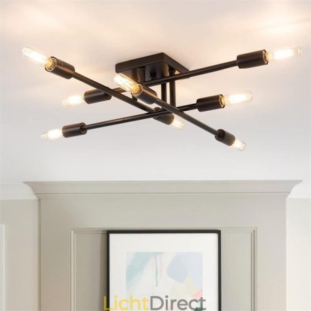 Landelijke Retro Plafondlamp in Amerikaanse Industriële Stijl, Decoratieve Plafondlamp