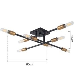 Landelijke Retro Plafondlamp in Amerikaanse Industriële Stijl, Decoratieve Plafondlamp