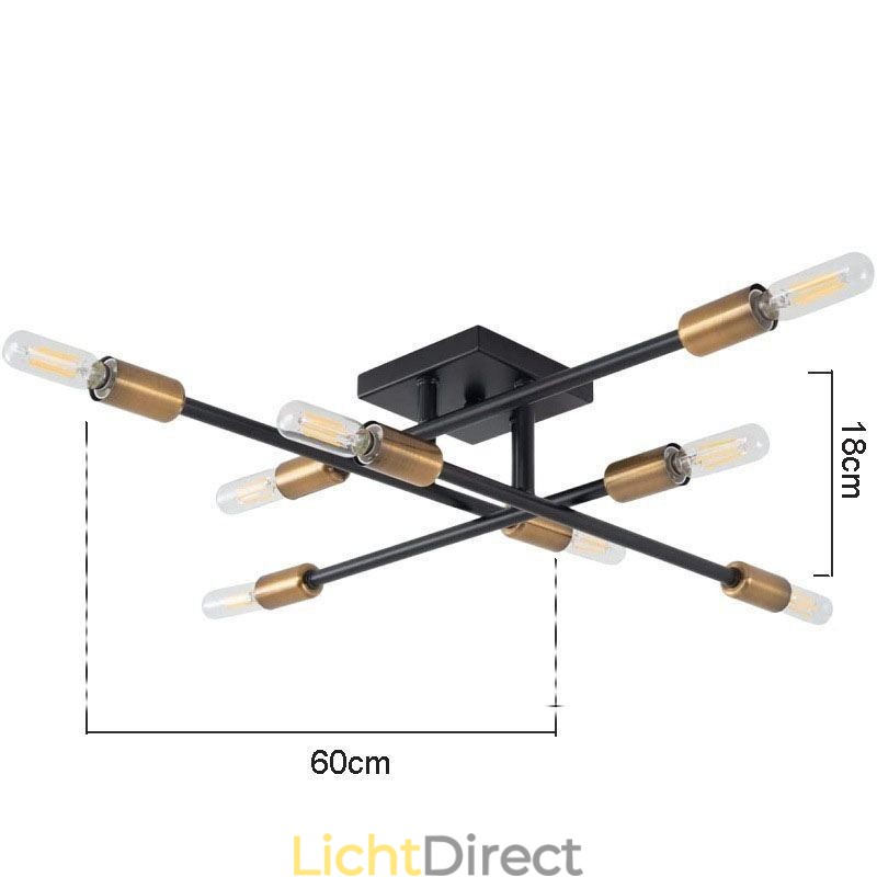 Landelijke Retro Plafondlamp in Amerikaanse Industriële Stijl, Decoratieve Plafondlamp