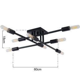 Landelijke Retro Plafondlamp in Amerikaanse Industriële Stijl, Decoratieve Plafondlamp