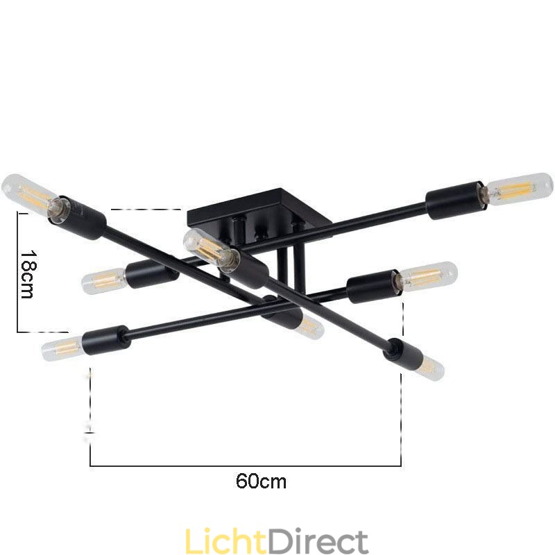 Landelijke Retro Plafondlamp in Amerikaanse Industriële Stijl, Decoratieve Plafondlamp