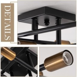 Landelijke Retro Plafondlamp in Amerikaanse Industriële Stijl, Decoratieve Plafondlamp