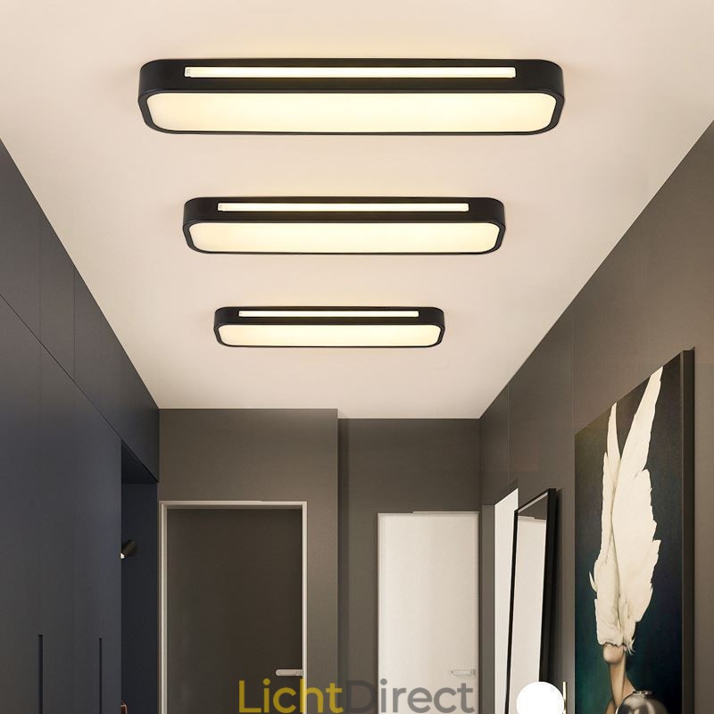 Moderne plafondlamp van acryl met inbouwmontage