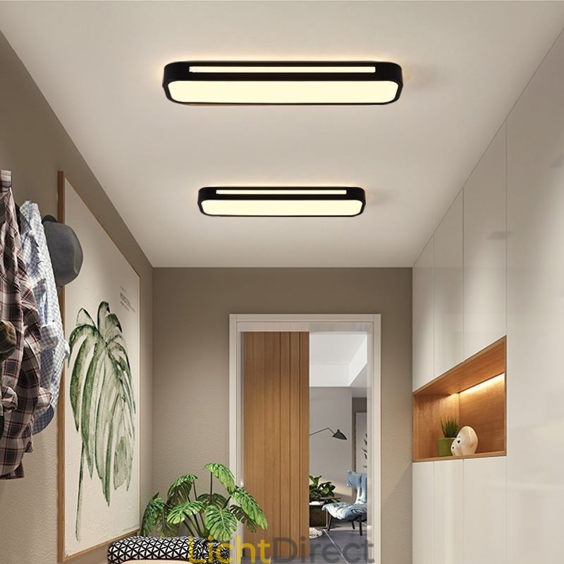 Moderne plafondlamp van acryl met inbouwmontage