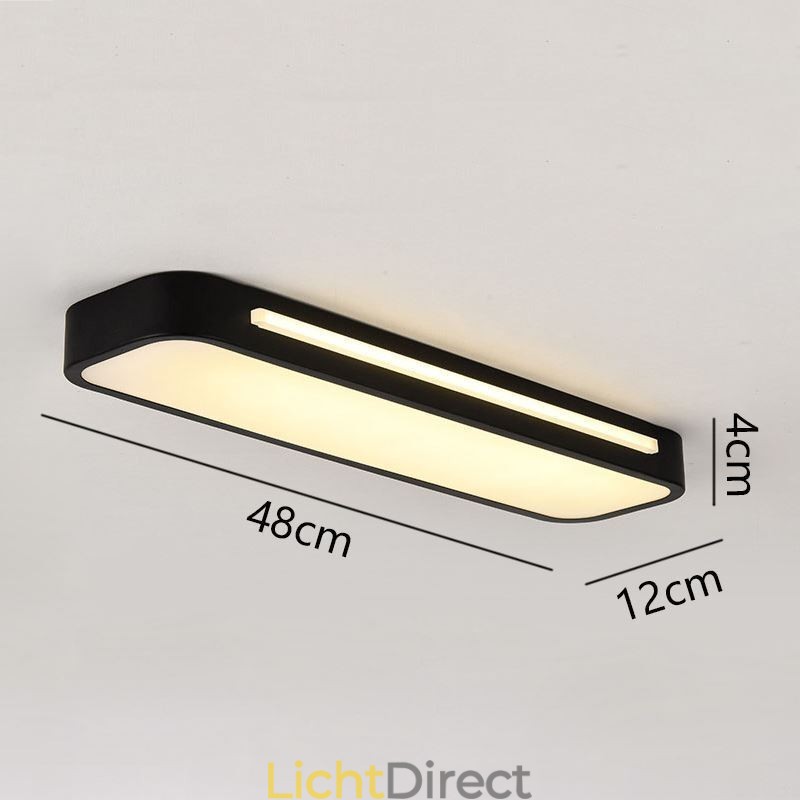 Moderne plafondlamp van acryl met inbouwmontage