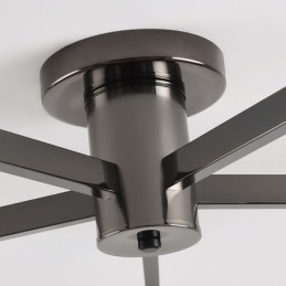 Nordic Glass Flush Mount Creatieve smeedijzeren plafondlamp