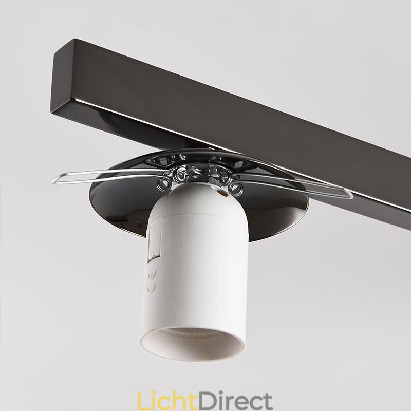 Nordic Glass Flush Mount Creatieve smeedijzeren plafondlamp