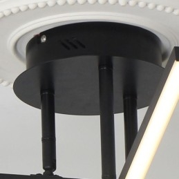 Moderne eenvoudige plafondlamp van aluminium met kunststrips