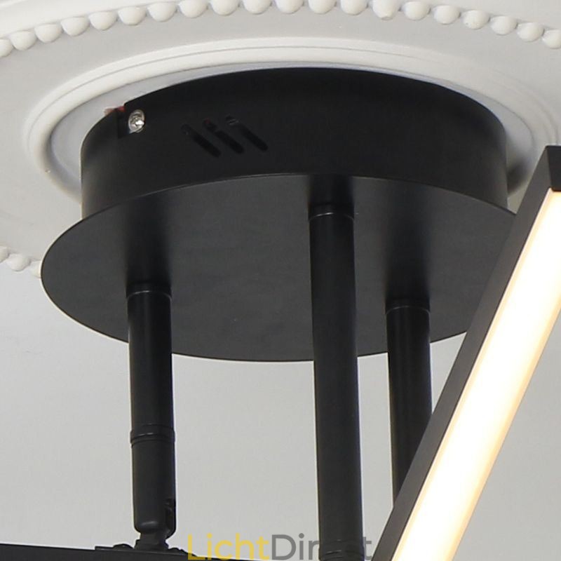 Moderne eenvoudige plafondlamp van aluminium met kunststrips