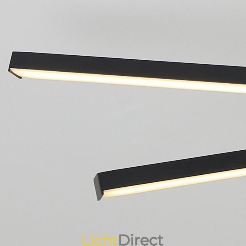 Moderne eenvoudige plafondlamp van aluminium met kunststrips