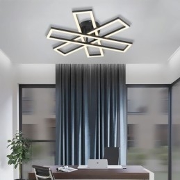 Minimalistische plafondlamp in de vorm van een windmolen van aluminium