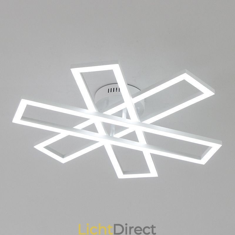 Minimalistische plafondlamp in de vorm van een windmolen van aluminium