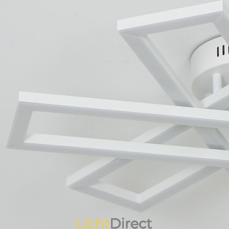 Minimalistische plafondlamp in de vorm van een windmolen van aluminium