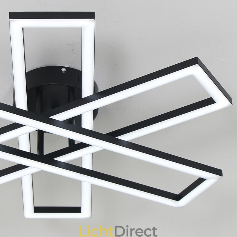 Minimalistische plafondlamp in de vorm van een windmolen van aluminium