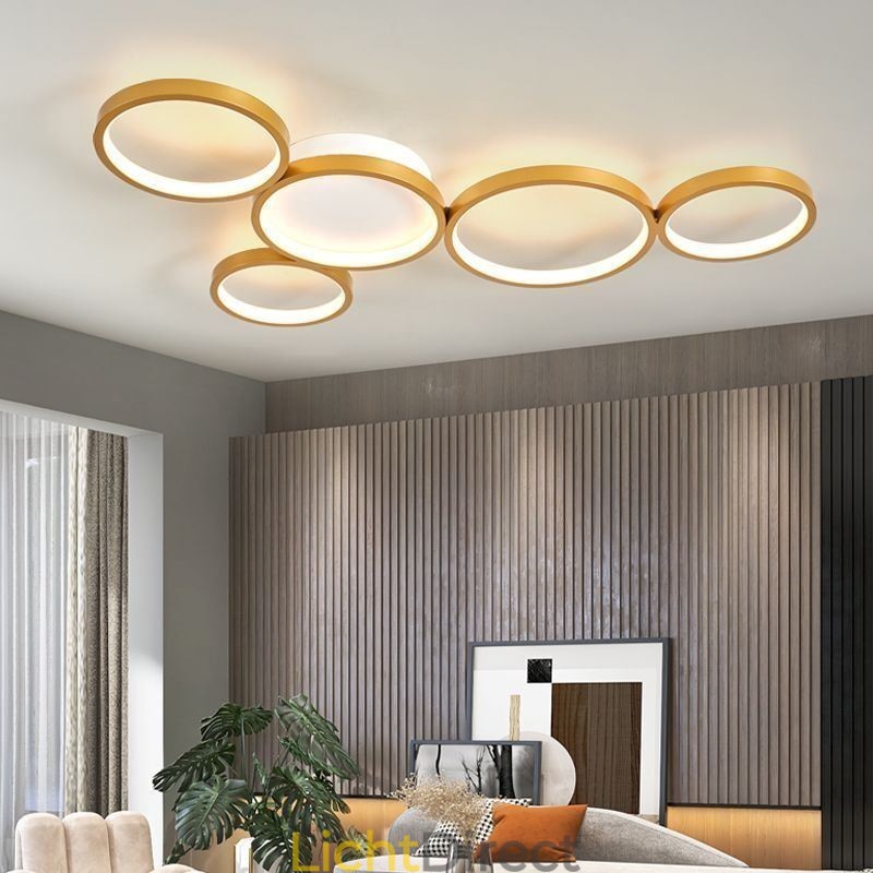 Moderne plafondlamp van aluminium met plafondmontage