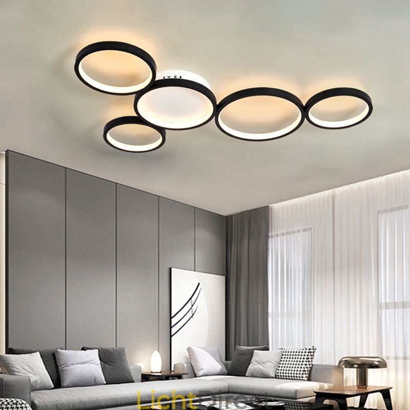 Moderne plafondlamp van aluminium met plafondmontage
