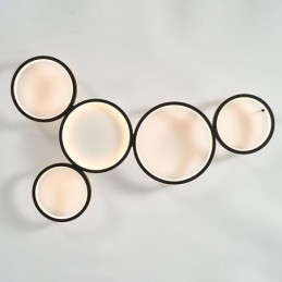 Moderne plafondlamp van aluminium met plafondmontage