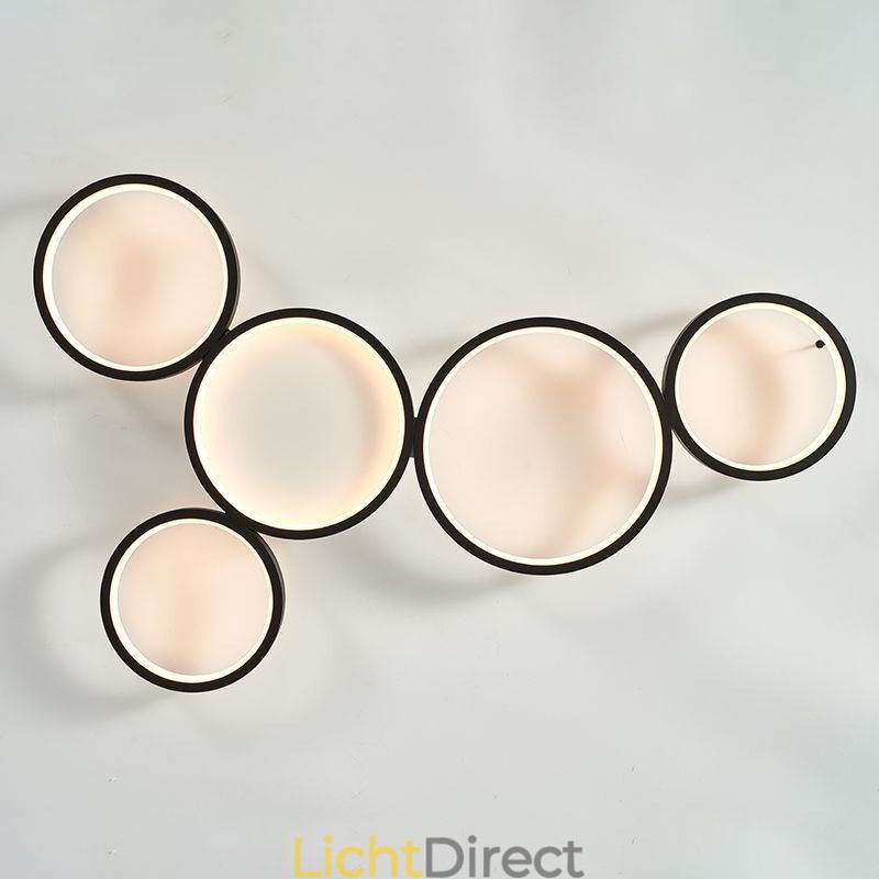 Moderne plafondlamp van aluminium met plafondmontage