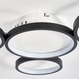 Moderne plafondlamp van aluminium met plafondmontage