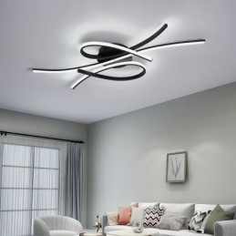 Minimalistische plafondlamp in de vorm van een vlinder van aluminium