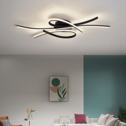 Minimalistische plafondlamp in de vorm van een vlinder van aluminium