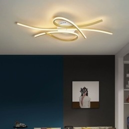 Minimalistische plafondlamp in de vorm van een vlinder van aluminium