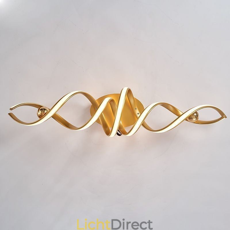 Moderne plafondlamp van aluminium met spiraalvormige plafondmontage