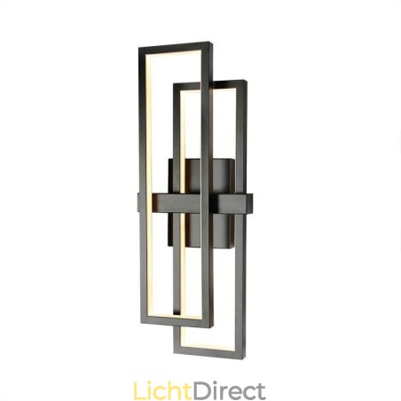 Minimalistische plafondlamp van aluminium met geometrische vormen en een vierkante vorm Minimalistische plafondlamp van aluminium met geometrische vormen en een vierkante vorm
