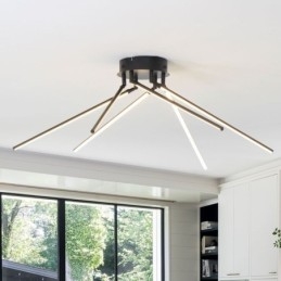 Creatieve plafondlamp in de vorm van een windmolen van aluminium