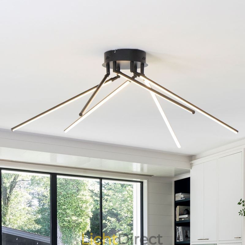Creatieve plafondlamp in de vorm van een windmolen van aluminium