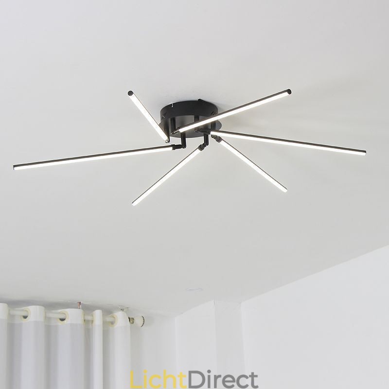 Creatieve plafondlamp in de vorm van een windmolen van aluminium