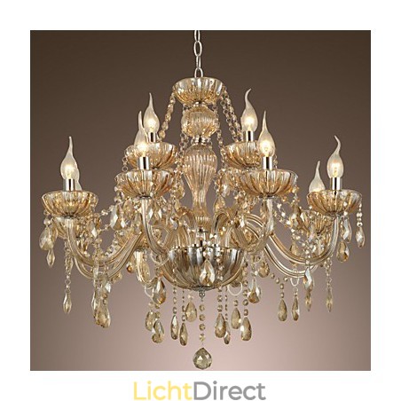 Kroonluchter Kristal Luxe Modern 2 Lagen Woonkamer 12 Lampen Kroonluchter Kristal Luxe Modern 2 Lagen Woonkamer 12 Lampen