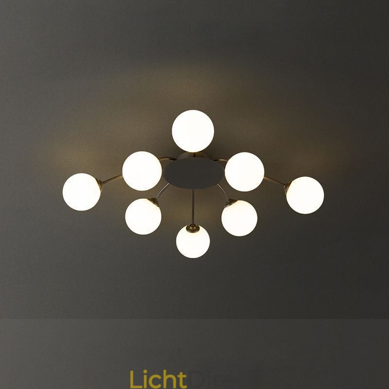 Moderne, inbouw zwarte plafondlamp, decoratieve verlichtingsarmatuur