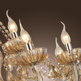 Kroonluchter Kristal Luxe Modern 2 Lagen Woonkamer 12 Lampen