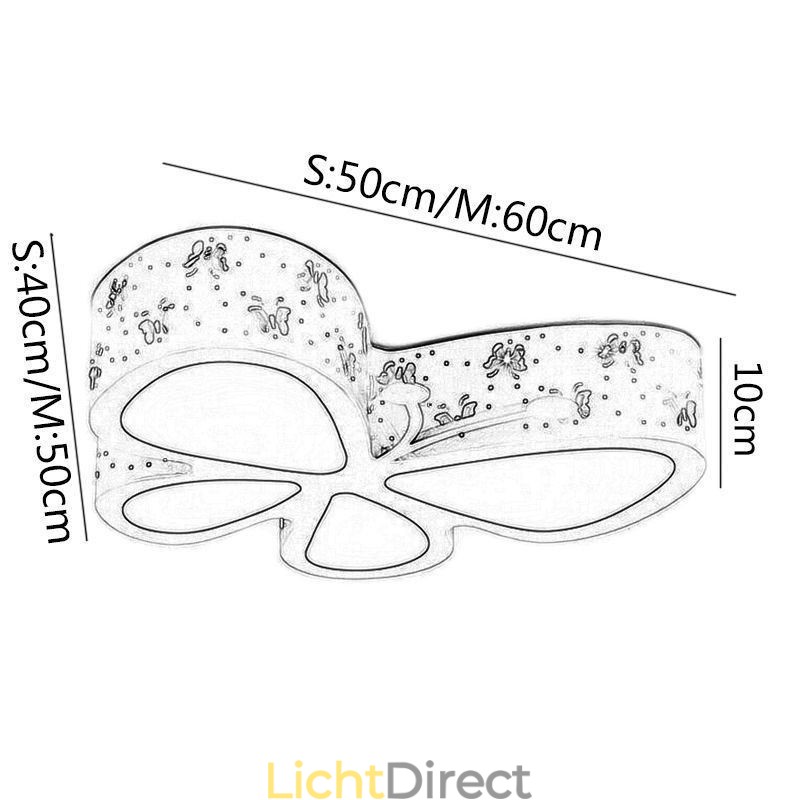 Butterfly Flush Mount moderne metalen plafondarmatuur