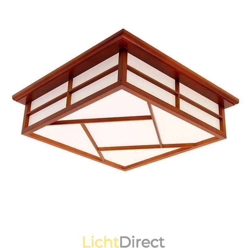 Retro Stijl Plafondlamp Vierkant Inbouw