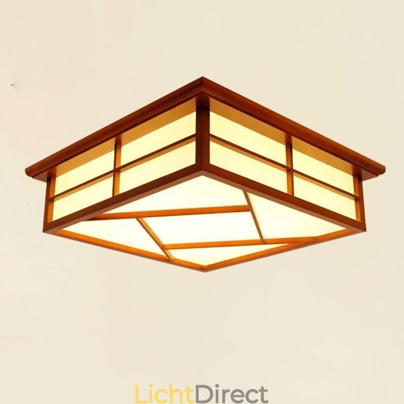 Retro Stijl Plafondlamp Vierkant Inbouw